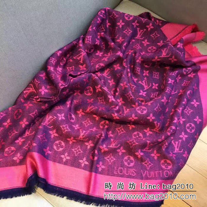 路易威登LV最經典款Louis Vuitton 暗紋提花圍巾 LLWJ6113